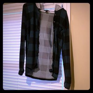 3 For $15 A thin plaid coat